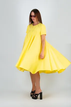 KOSARA Yellow Summer Maxi Dress