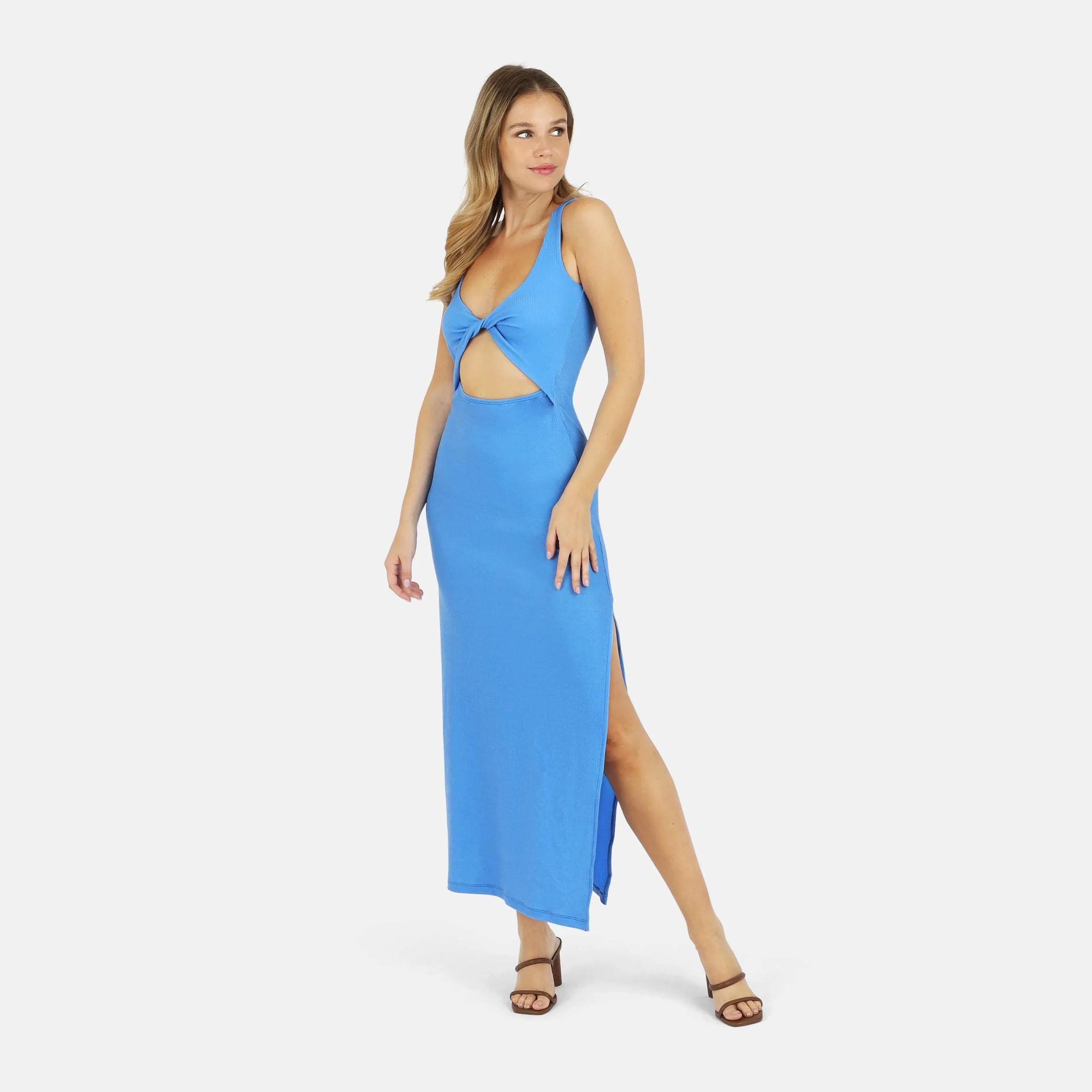 Krista Twist Dress - Blue Moon