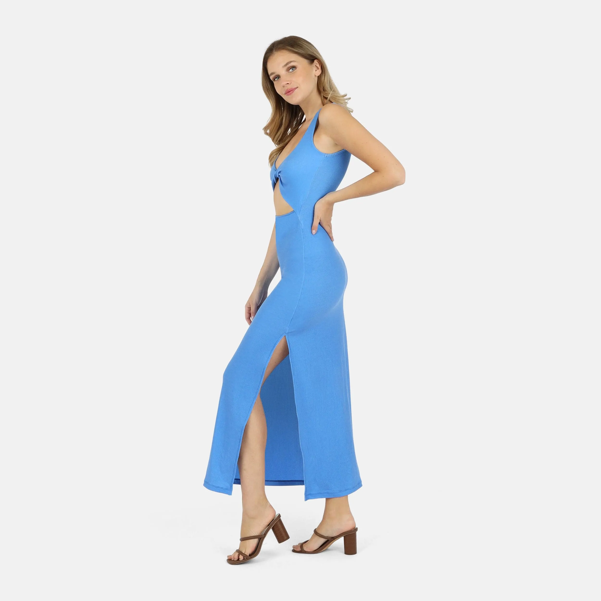 Krista Twist Dress - Blue Moon