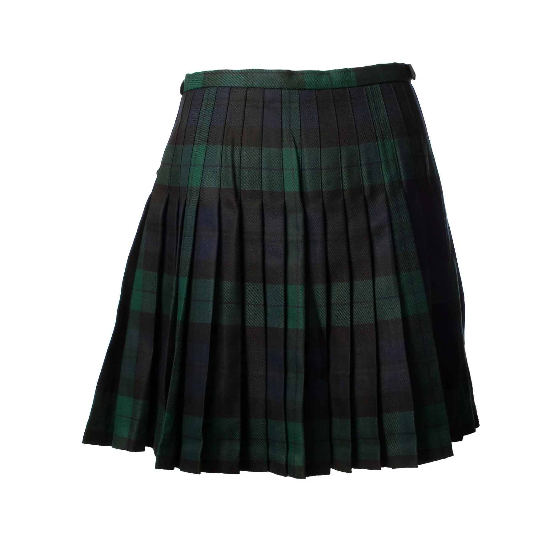 Ladies Deluxe Tartan Kilted Skirt Black Watch