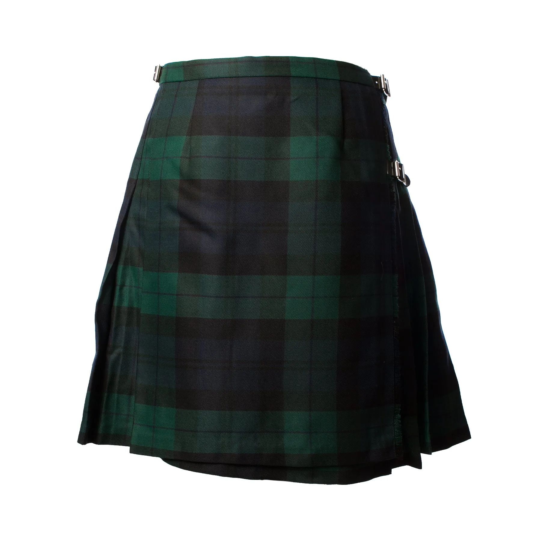 Ladies Deluxe Tartan Kilted Skirt Black Watch