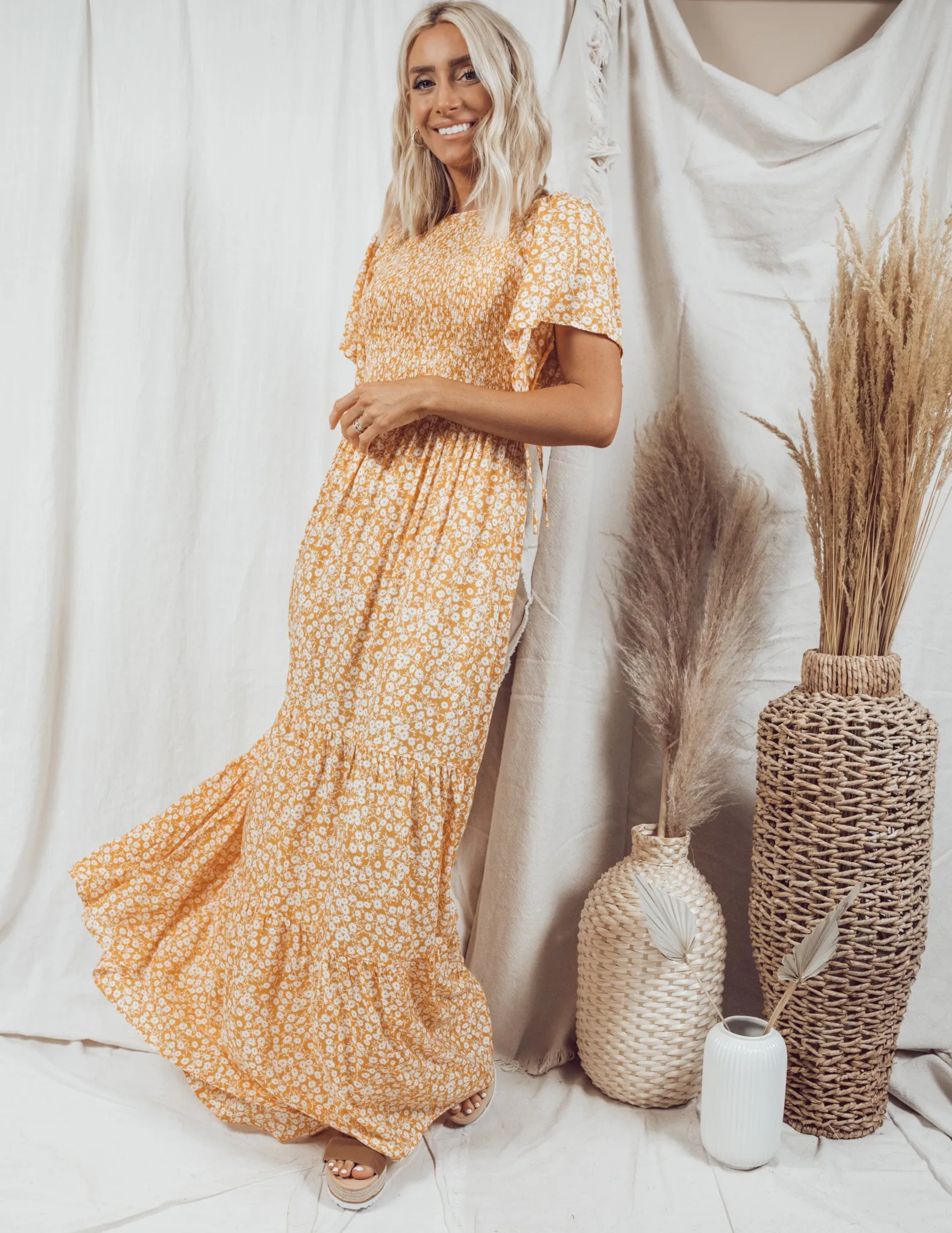 Laxi Printed Maxi Dress