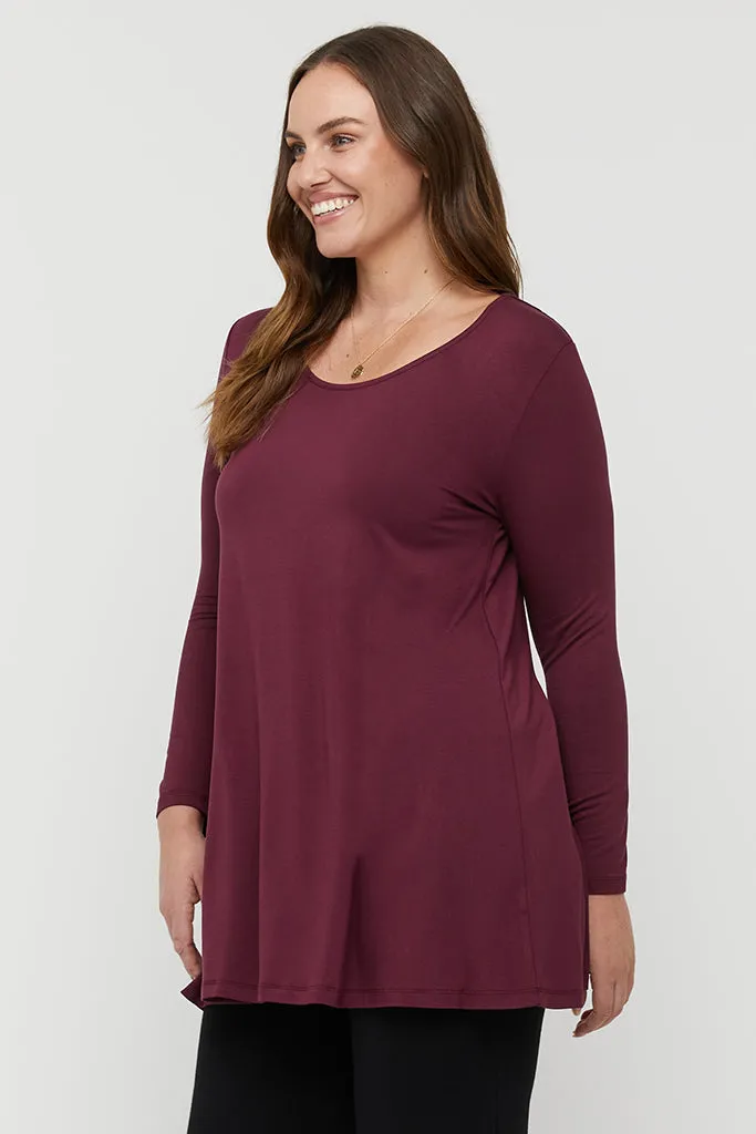 Leanne Tunic - Burgundy