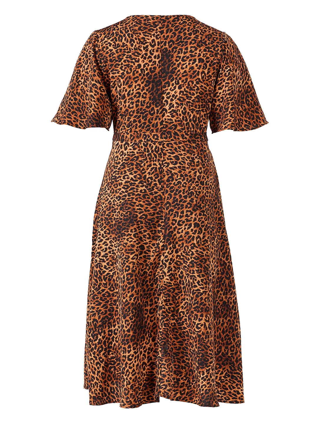 Leopard Print Orna Wrap Dress