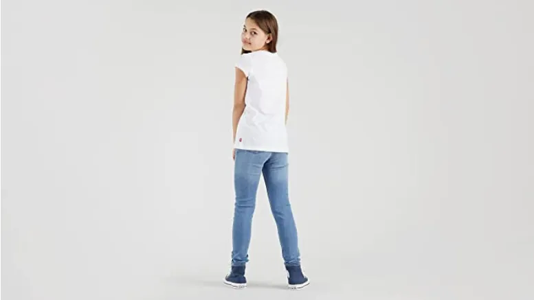 Levi's Kids T-shirt manica corta da ragazza Fur Puffer 3E4234-W5J white