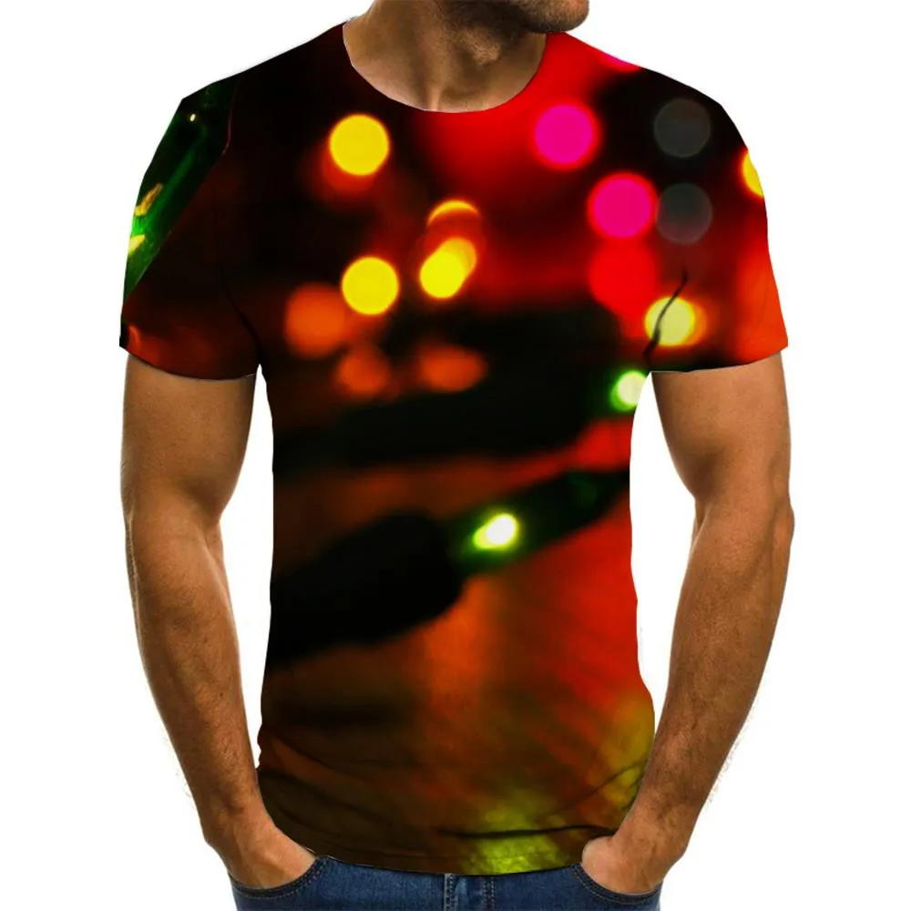 little lantern shirt Cool festival Casual Christmas art costume men