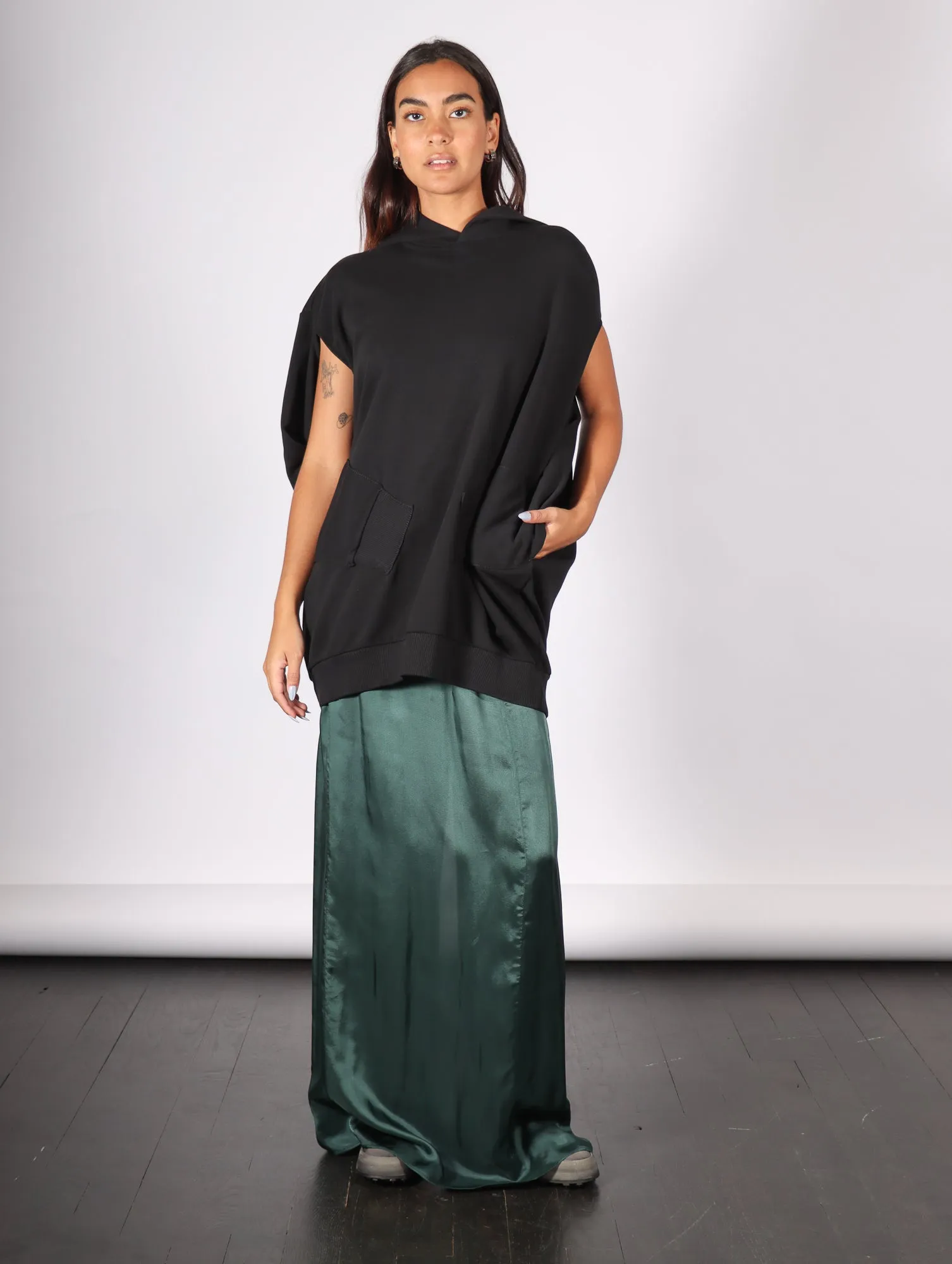 Long Skirt in Green by MM6 Maison Margiela