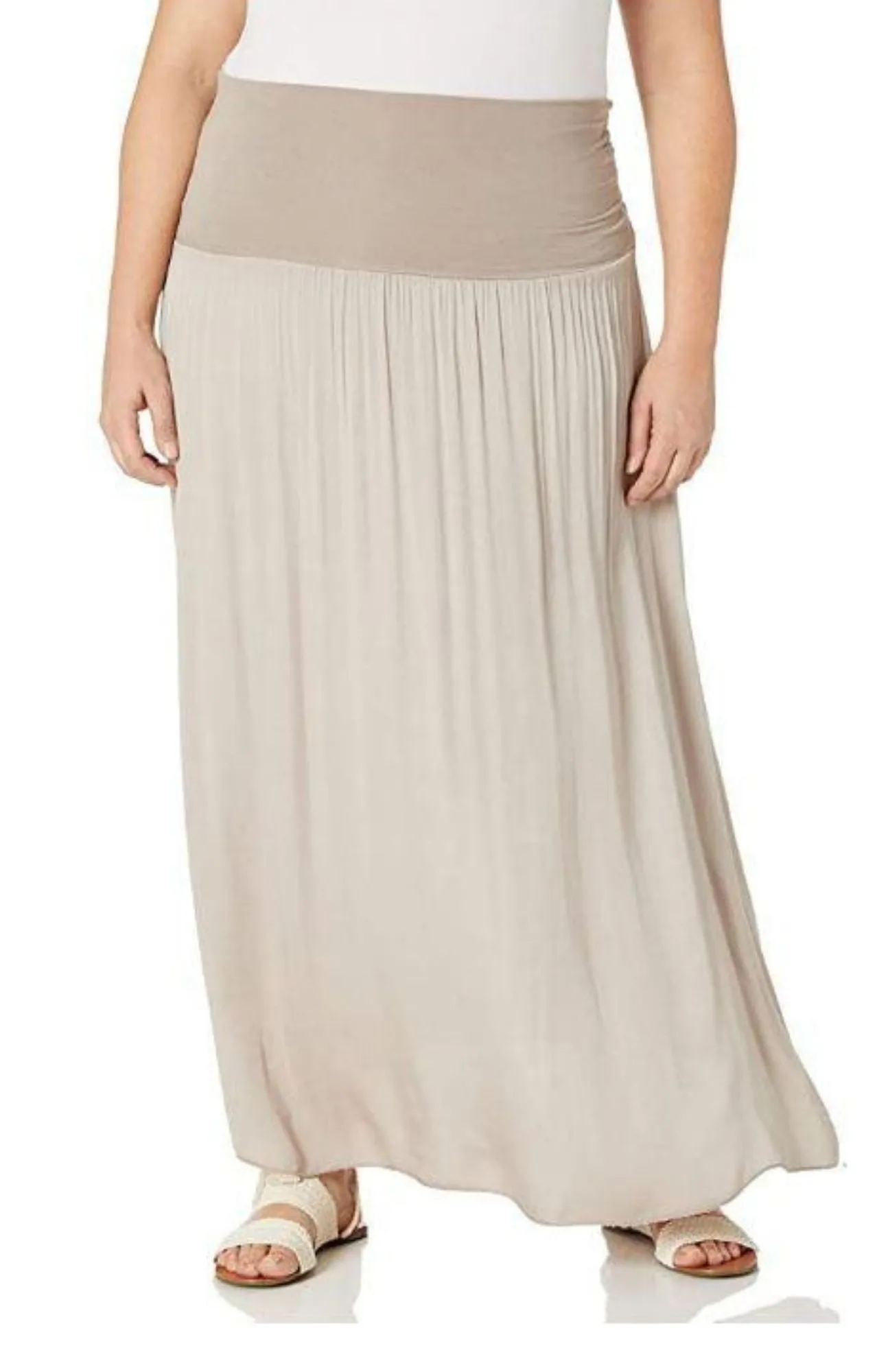 M Made in Italy - Plus Size Maxi Essential Skirt