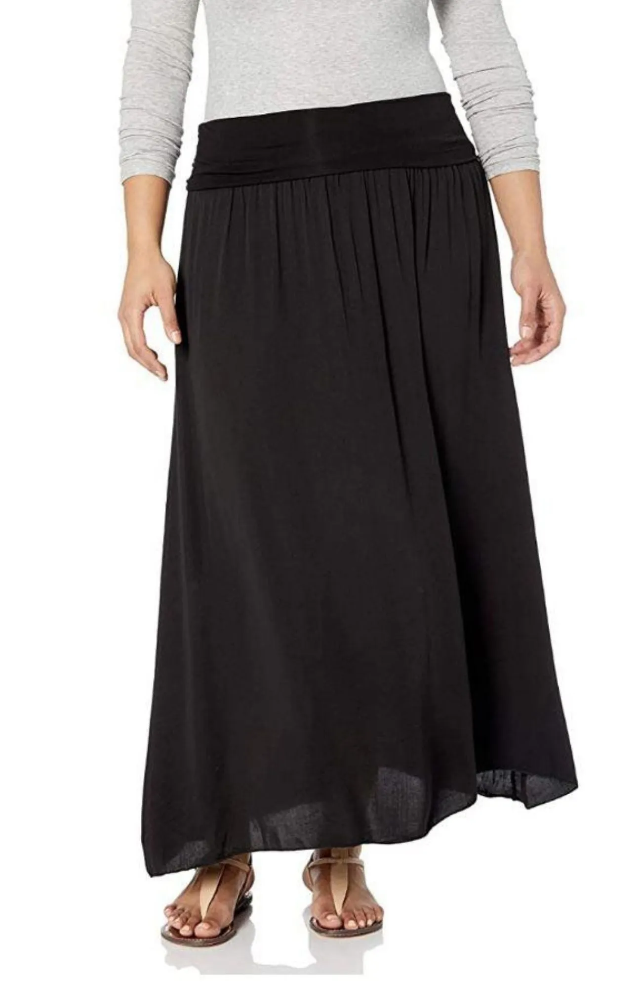 M Made in Italy - Plus Size Maxi Essential Skirt