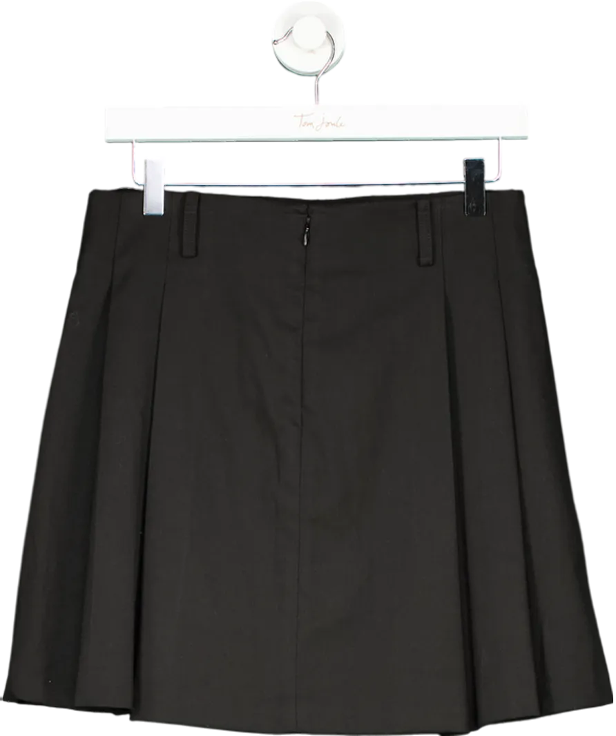 MANGO Black Pleated Skirt UK 10