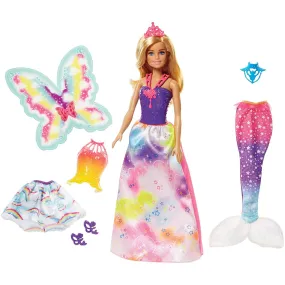 Mattel Barbie Dreamtopia Rainbow Cove Fairytale Dress Up Set, Blonde