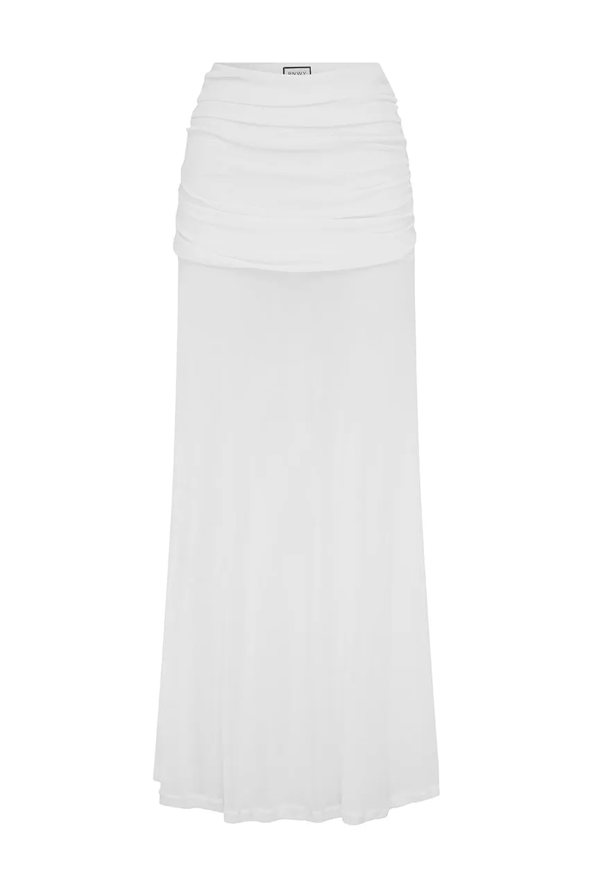 MEILA MAXI SKIRT - WHITE