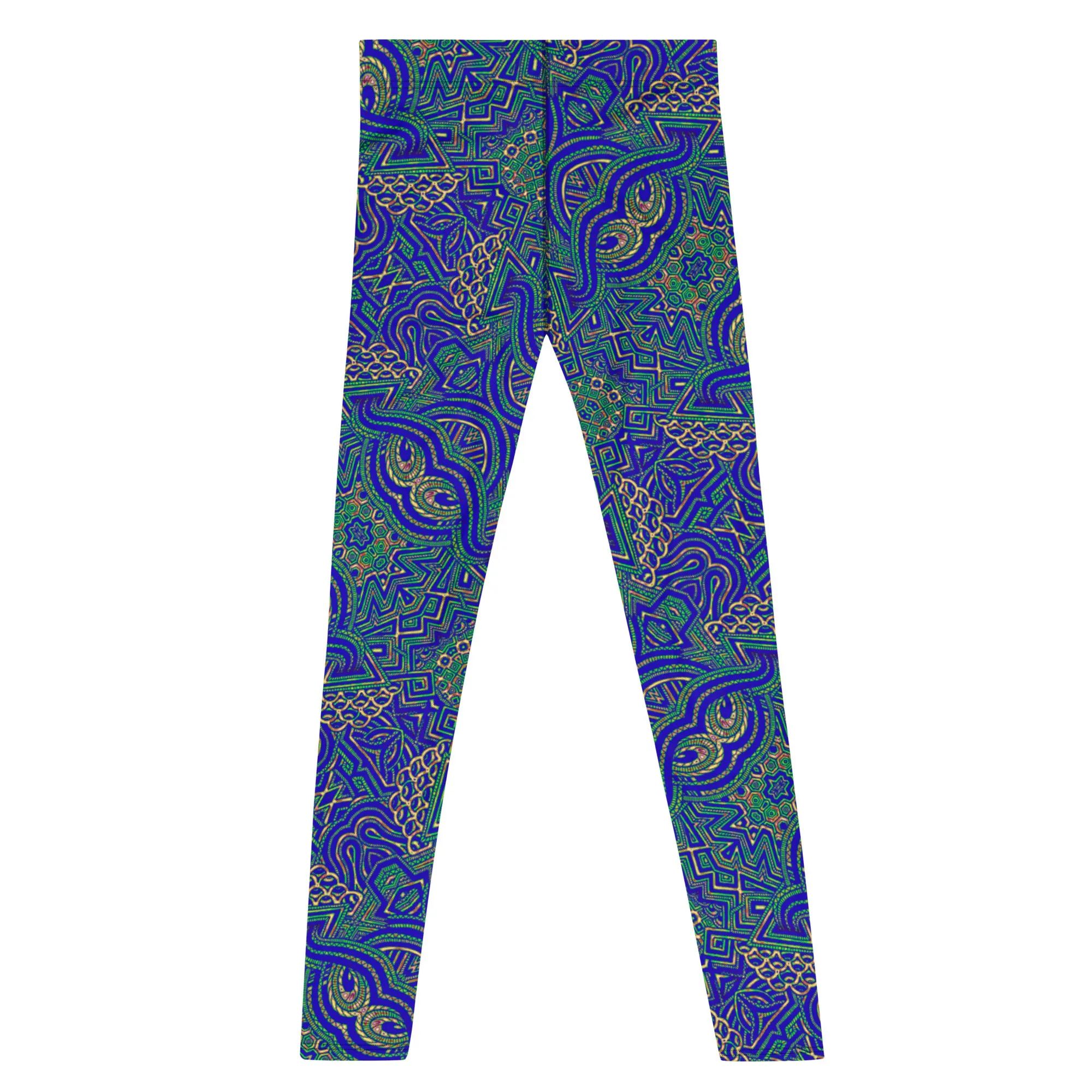 Men's Leggings, Ecstatic Dance, Festival Tights, Rave, Gym Leggings, Trippy Leggings, Wrestling, Yoga