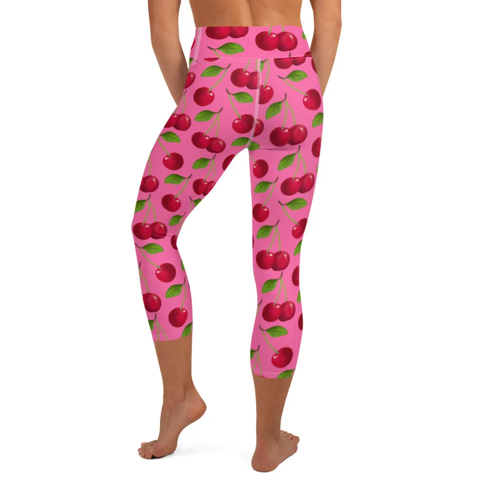 Mon Cherie Candy Pink Yoga Capri Leggings