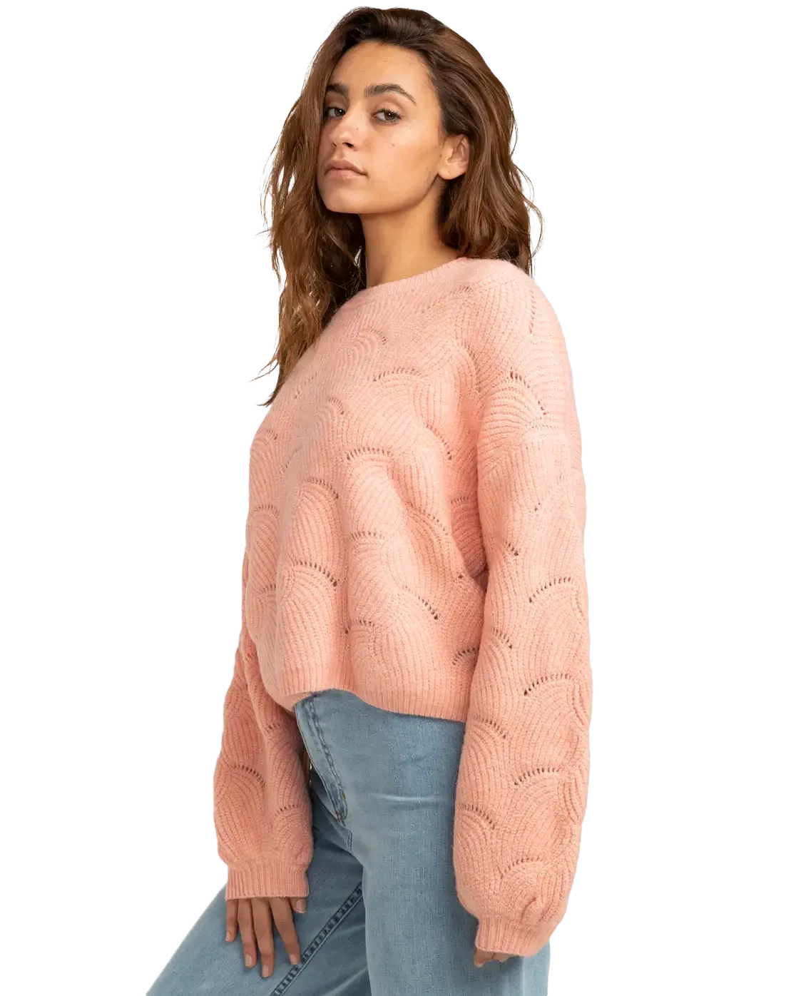 Mystic Girl Jumper in Peach Pit