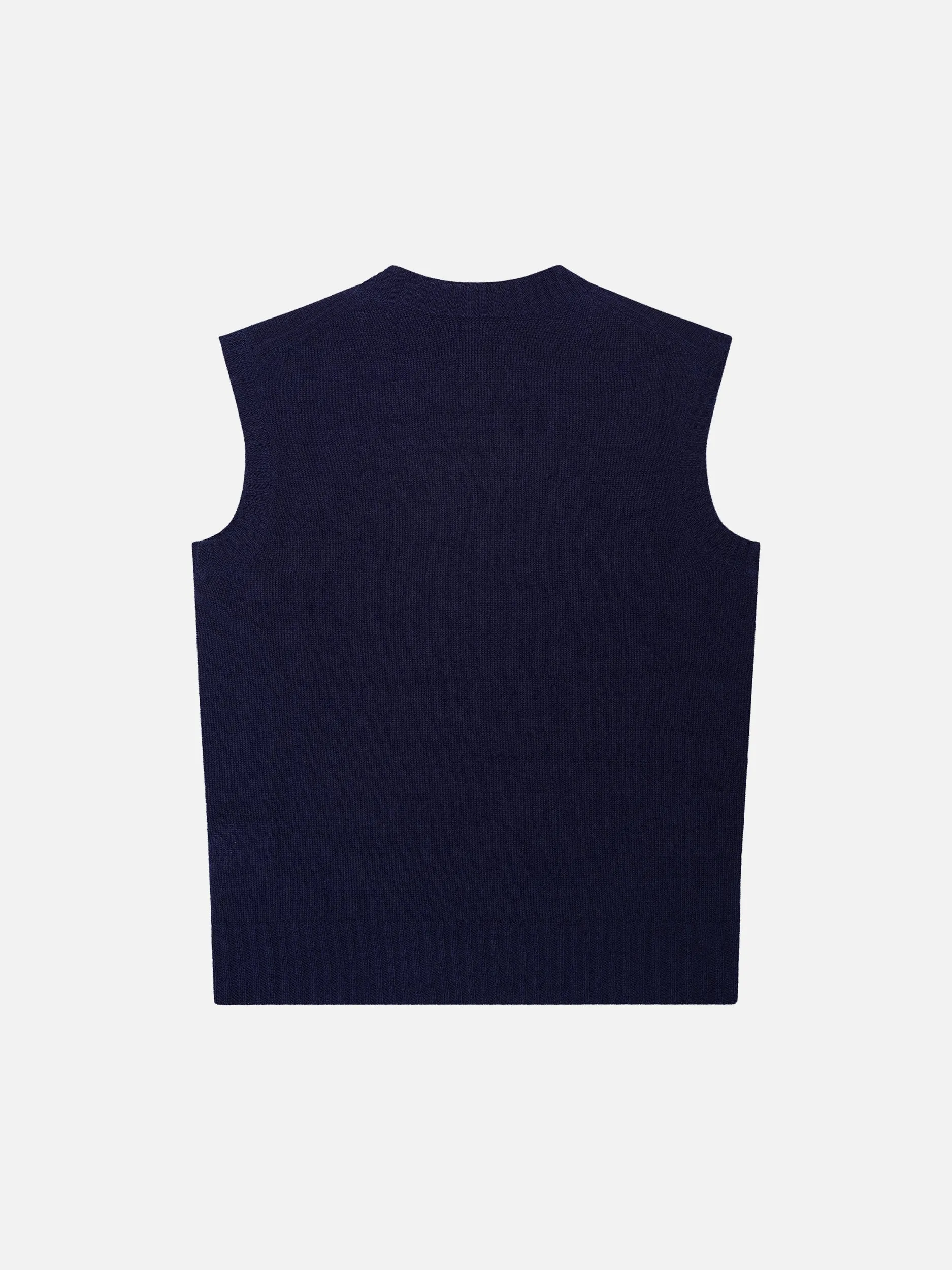 Navy Knitted Vest