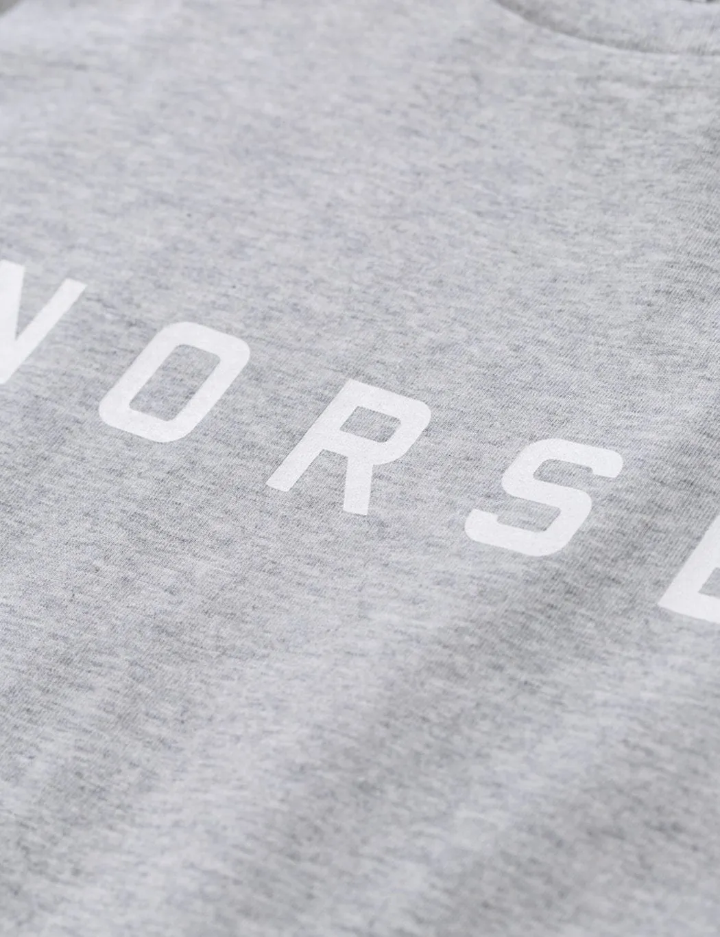 Norse Projects Niels Standard Logo T-Shirt - Light Grey Melange