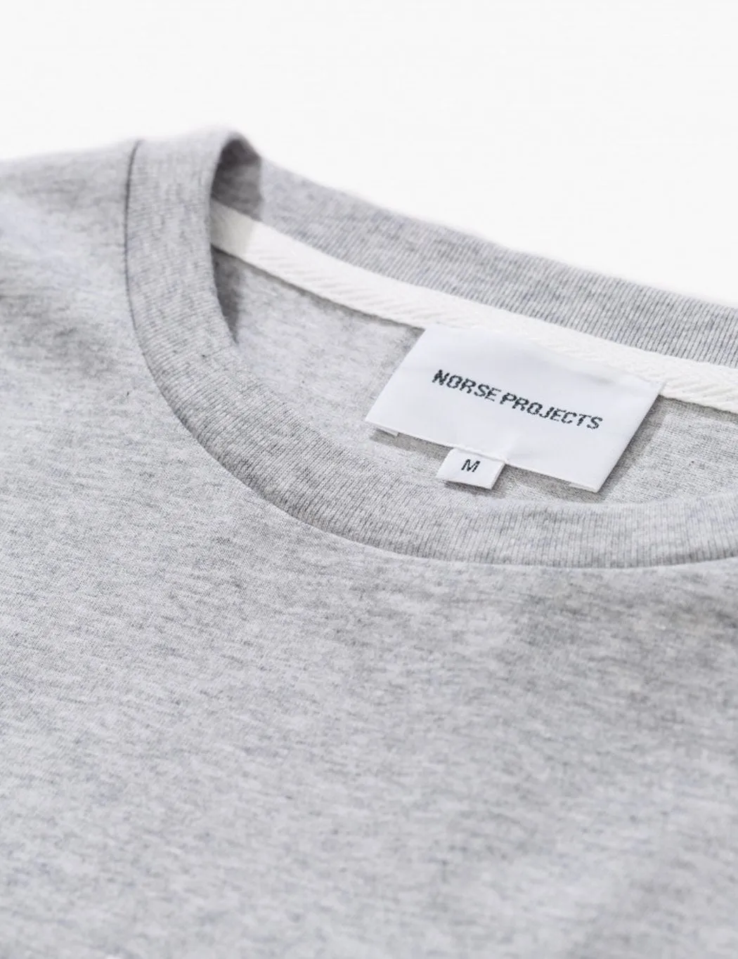 Norse Projects Niels Standard Logo T-Shirt - Light Grey Melange