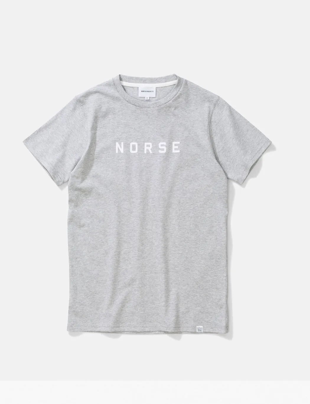 Norse Projects Niels Standard Logo T-Shirt - Light Grey Melange