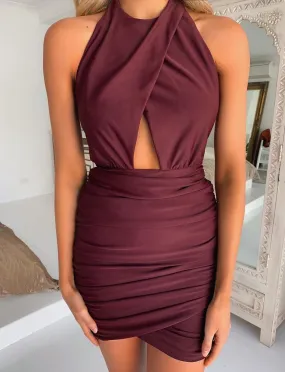 Not Your Girl Dress - Plum