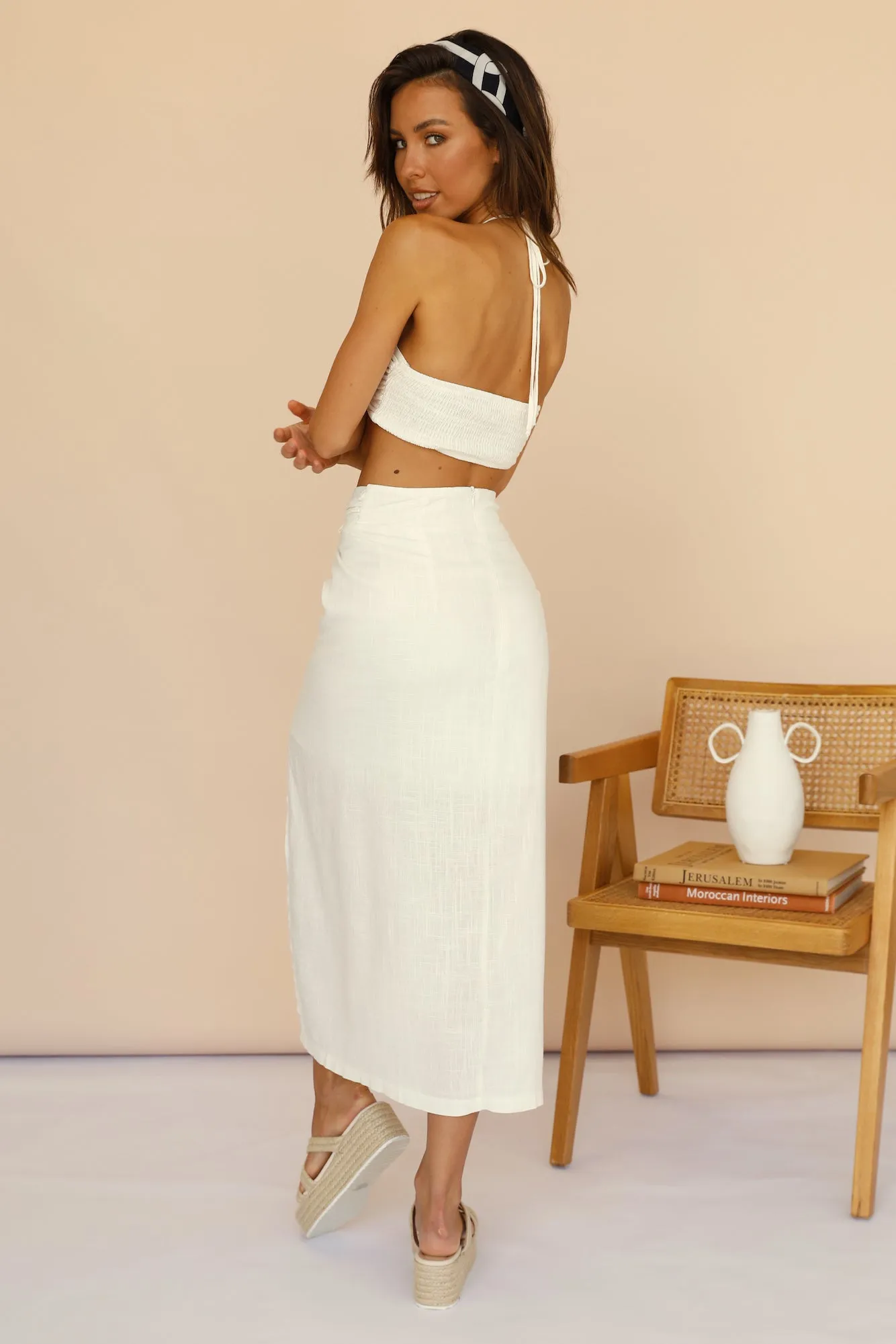 Nothing Has Changed Maxi Skirt White