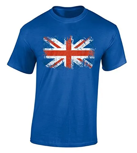 Novelty Mens T-Shirts For Men Tops Summer Cool Funny Tees British Flag T-Shirt Uk Vintage Flag Shirtmen T Shirts