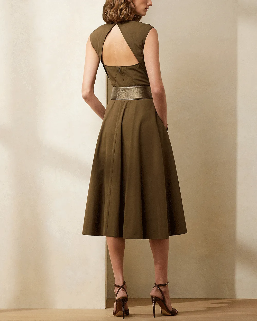 Olive Omeria Day Dress