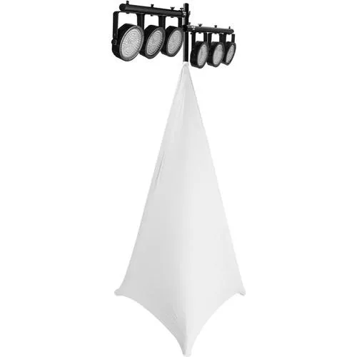 On-Stage SSA100W White Speaker / Lighting Stand Skirt / Scrim