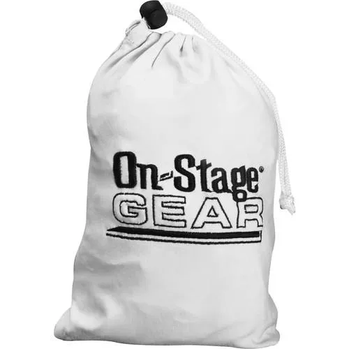 On-Stage SSA100W White Speaker / Lighting Stand Skirt / Scrim