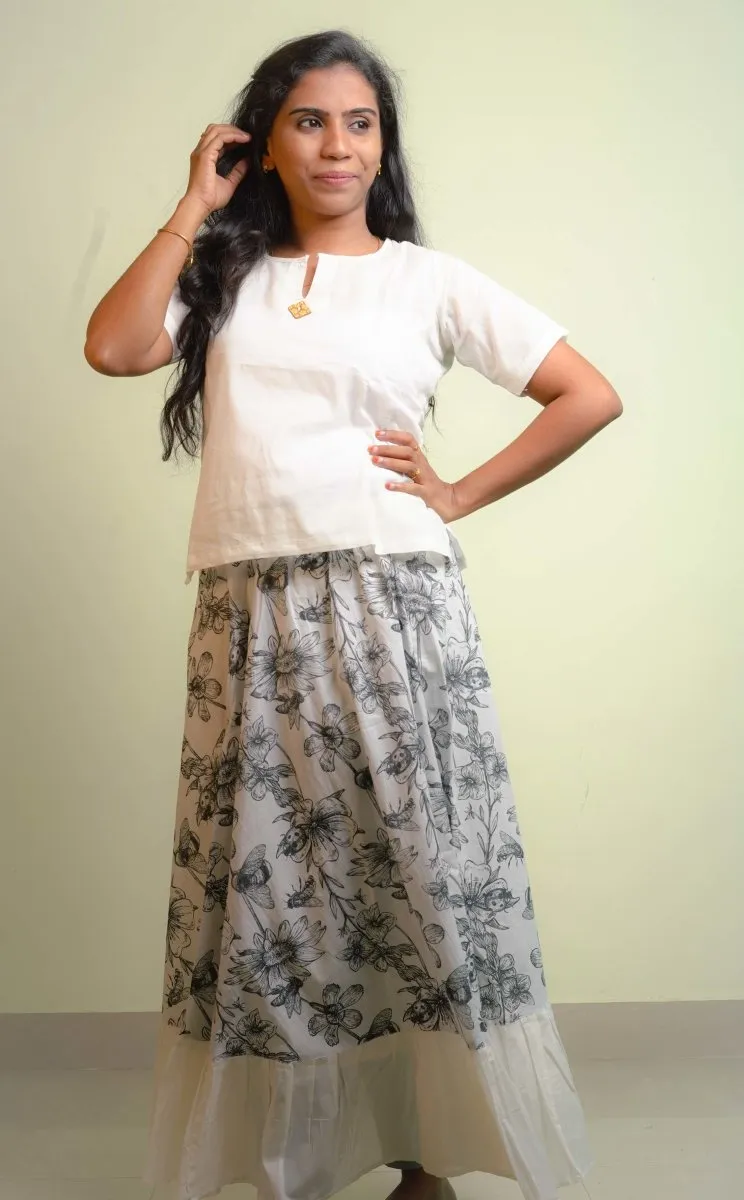 Organic cotton skirt | Long Skirt