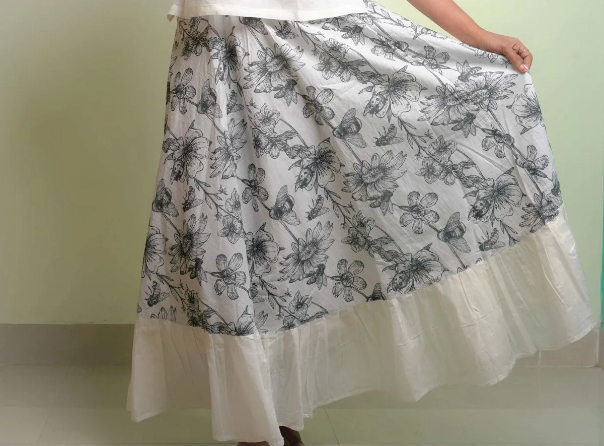 Organic cotton skirt | Long Skirt