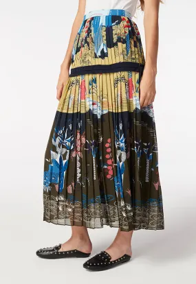 Oriental Crepe Skirt