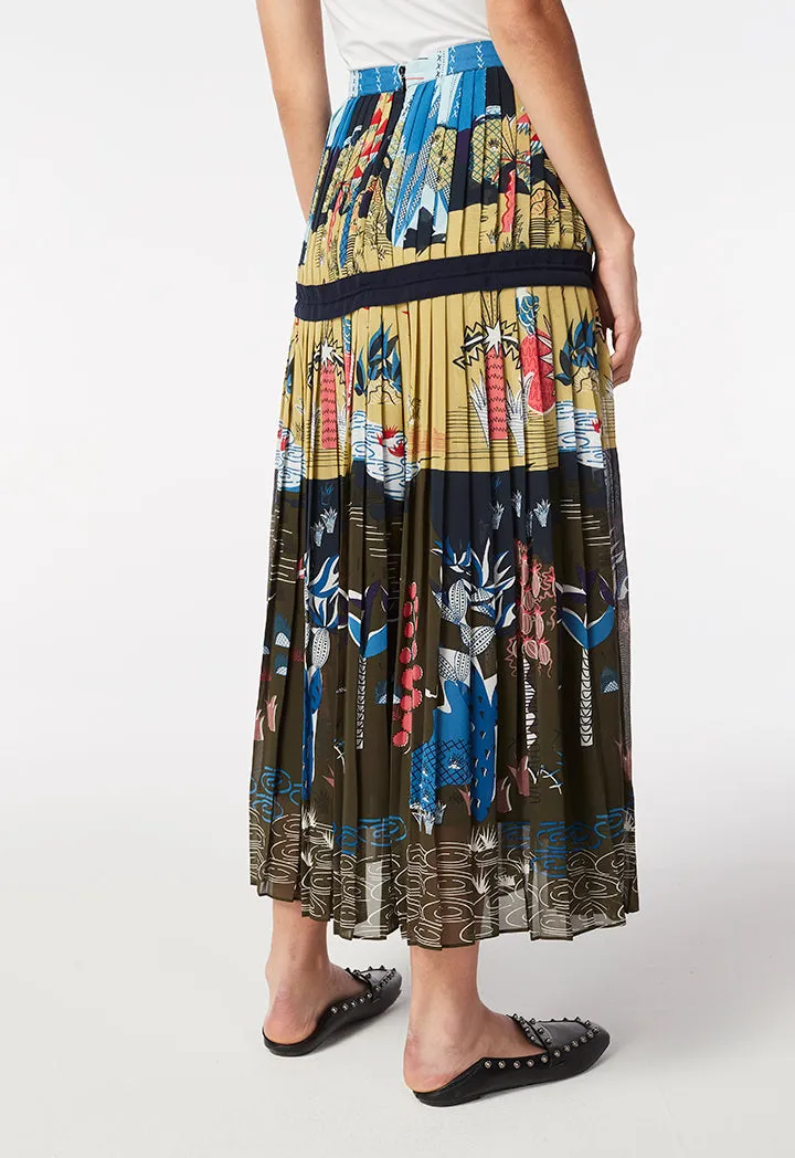 Oriental Crepe Skirt