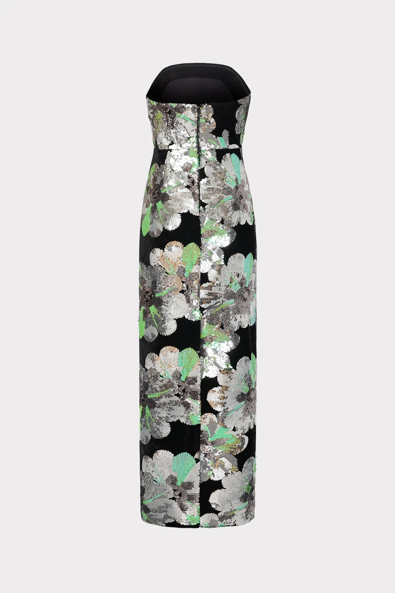 Orion Velvet Floral Sequins Dress