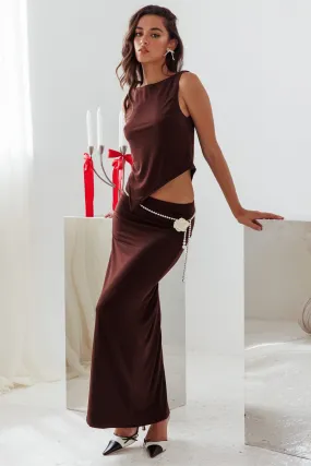 Palos Verdes Skirt Chocolate