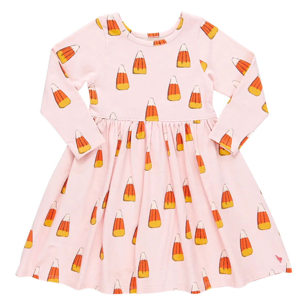 Pink Chicken Girls Organic Steph Dress - Candy Corn