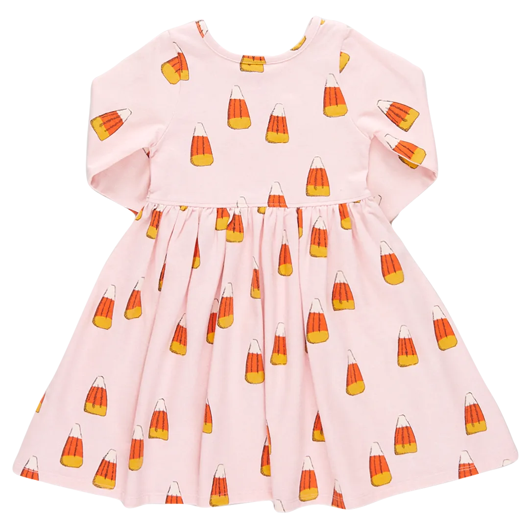 Pink Chicken Girls Organic Steph Dress - Candy Corn