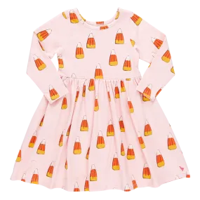 Pink Chicken Girls Organic Steph Dress - Candy Corn