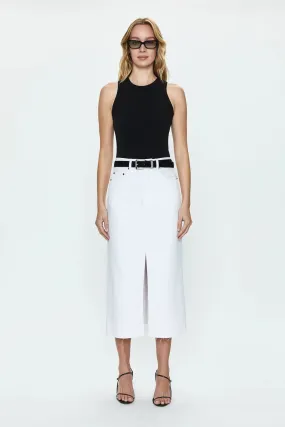 PISTOLA - ALICE MIDI SKIRT WHITE