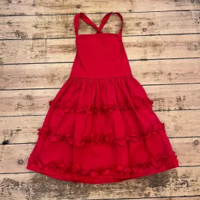 Prada Red Ruffle Dress