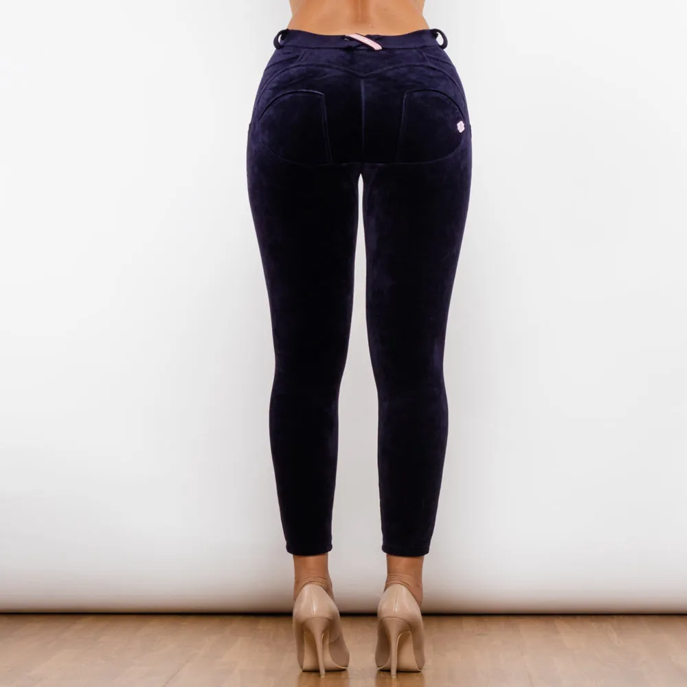 Purple Orchid Chenille Middle Waist Lifting Leggings