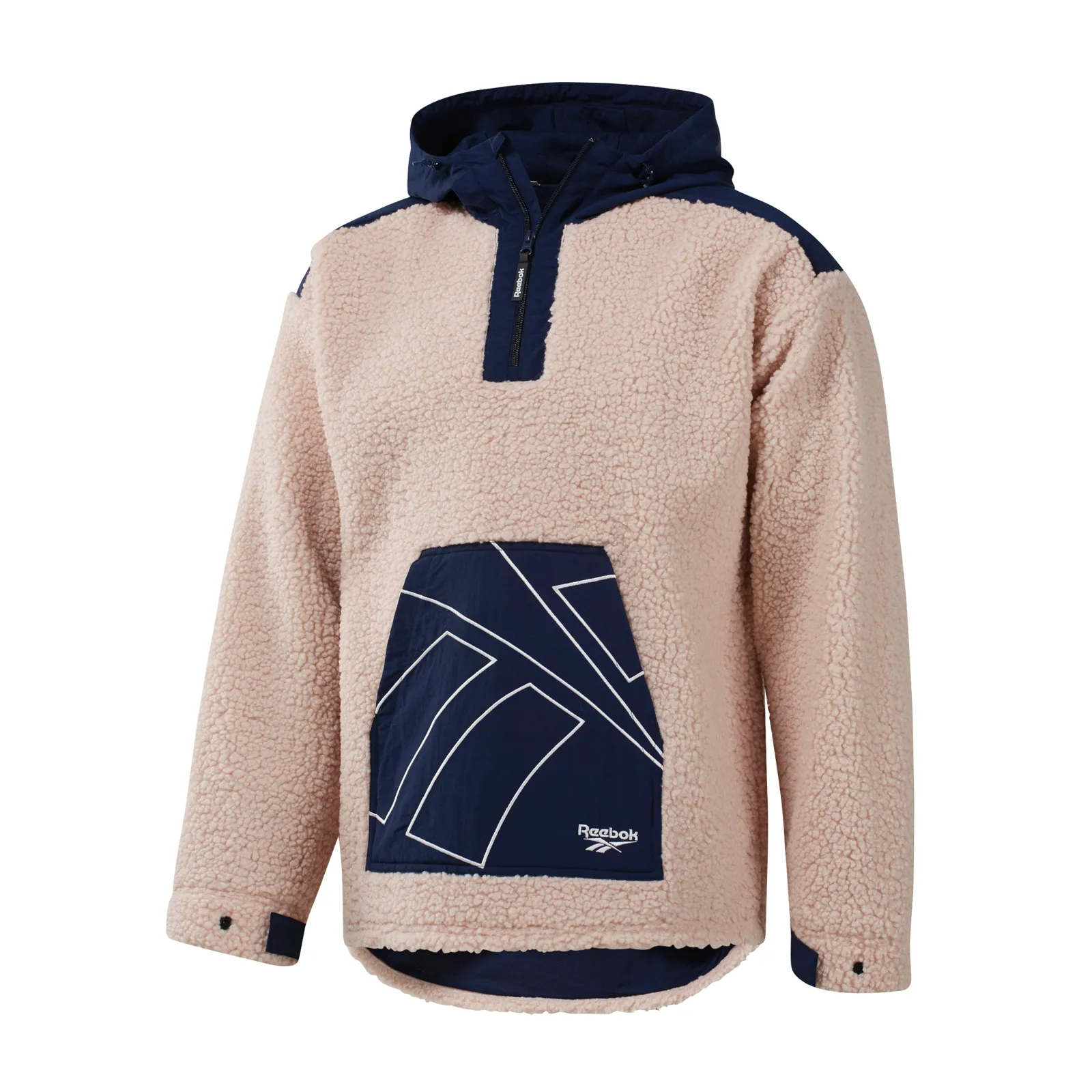 Reebok Classics Vector Sherpa Fleece Jacket - Navy