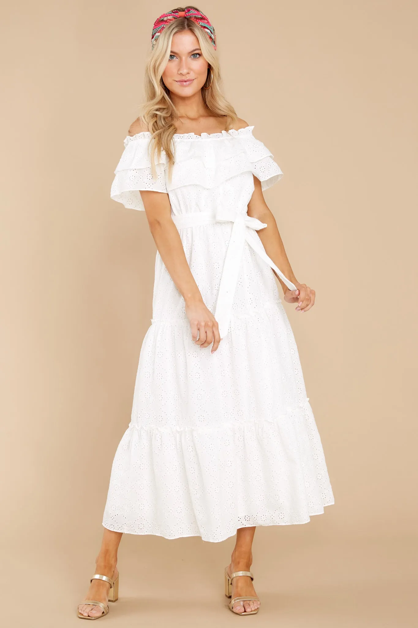 Relaxing Getaway White Maxi Dress