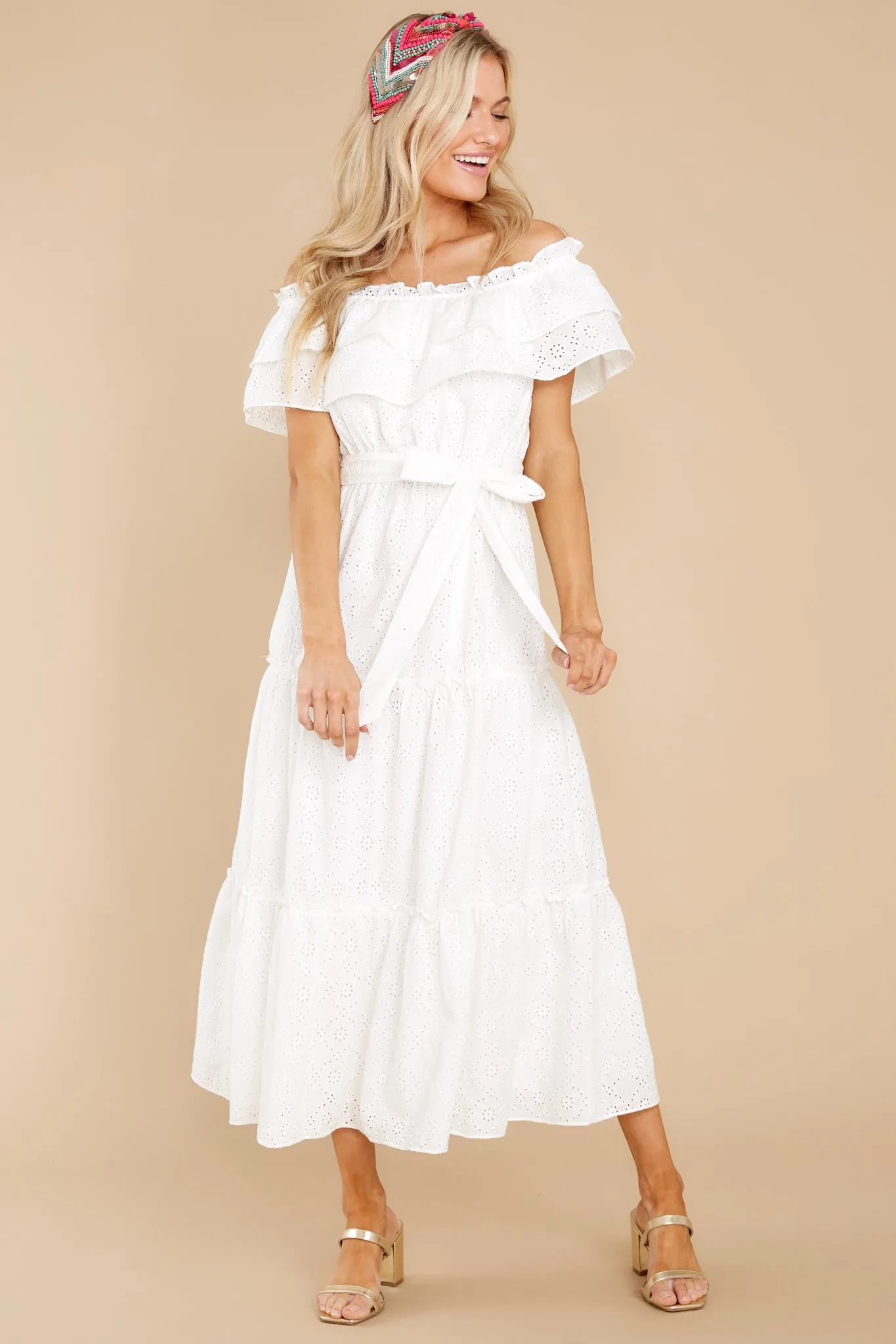 Relaxing Getaway White Maxi Dress