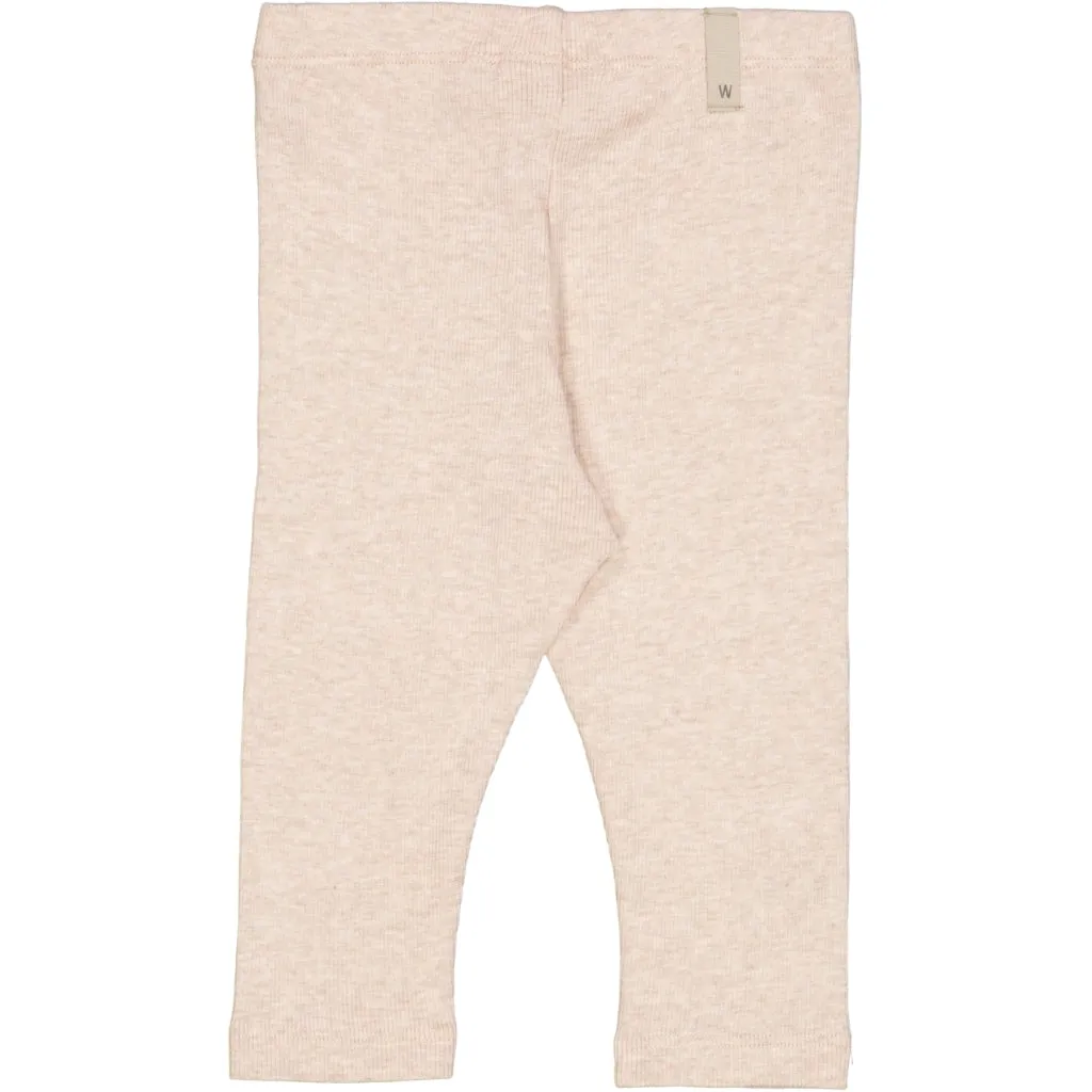 Rib Leggings - rose melange