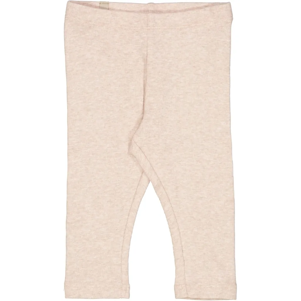 Rib Leggings - rose melange