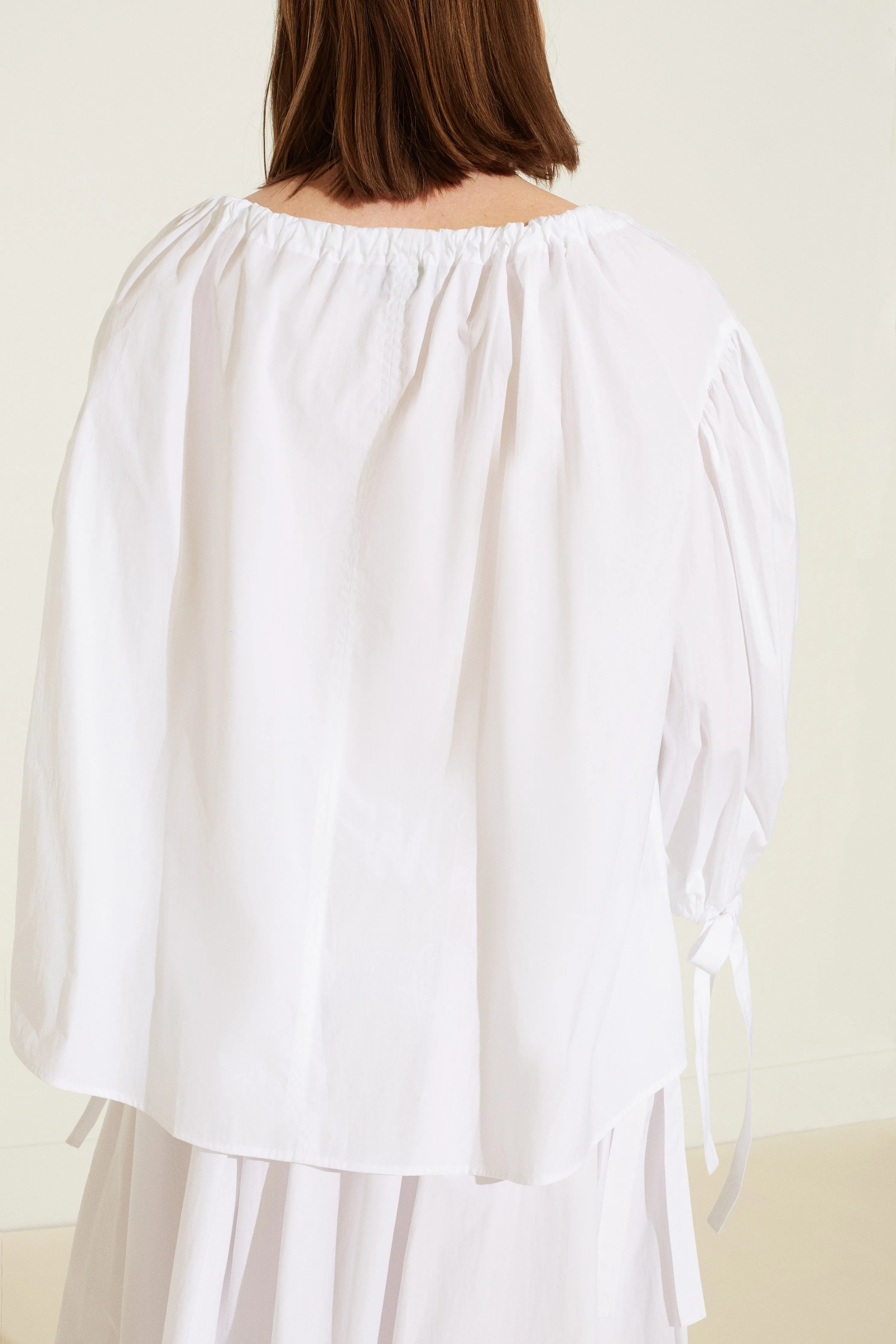 Romantic Cotton Shirt - White