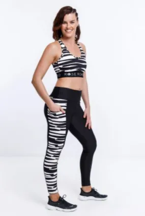 Rose Road Offbeat stripe legging