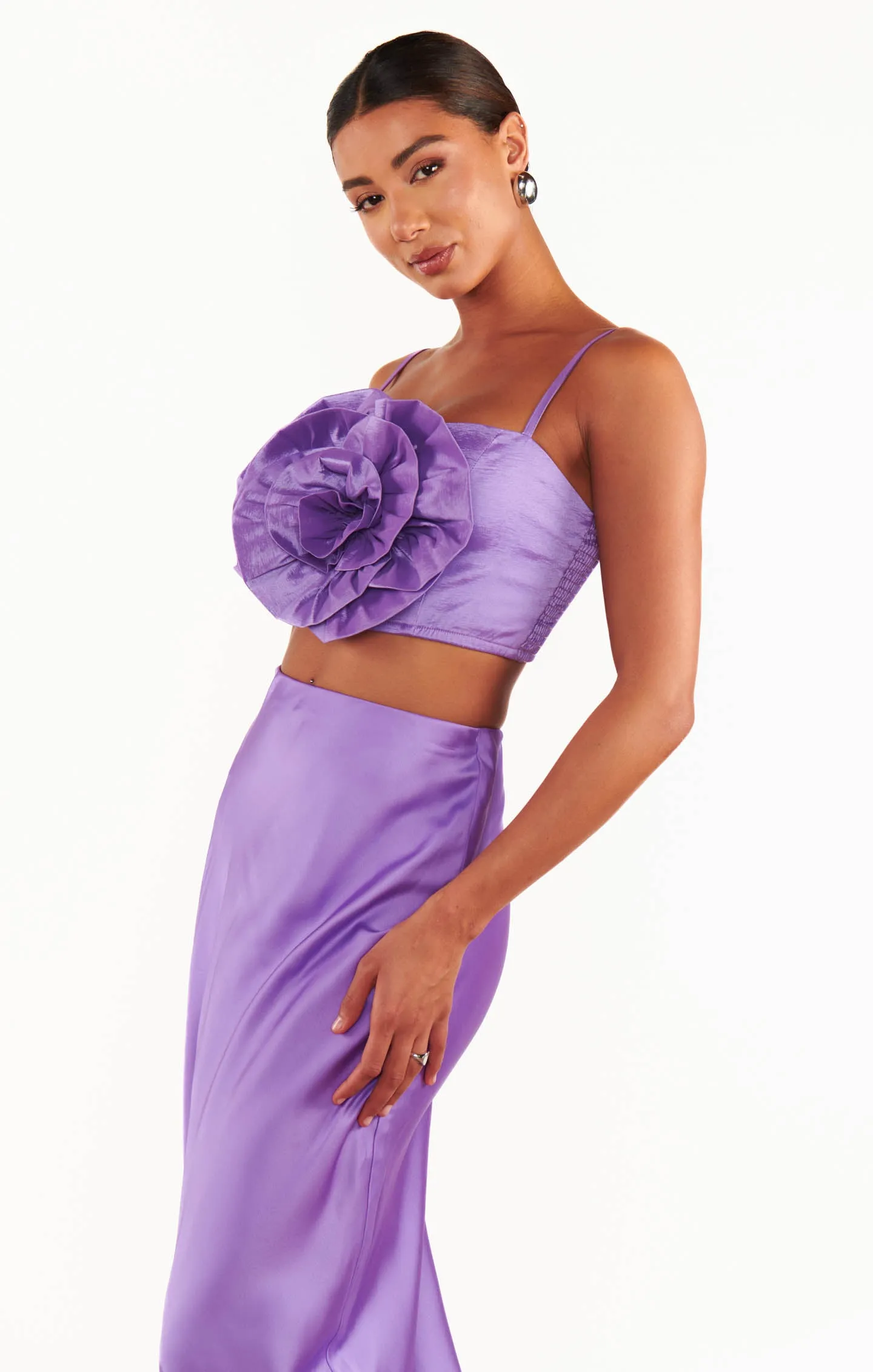 Rose Top ~ Violet Taffeta