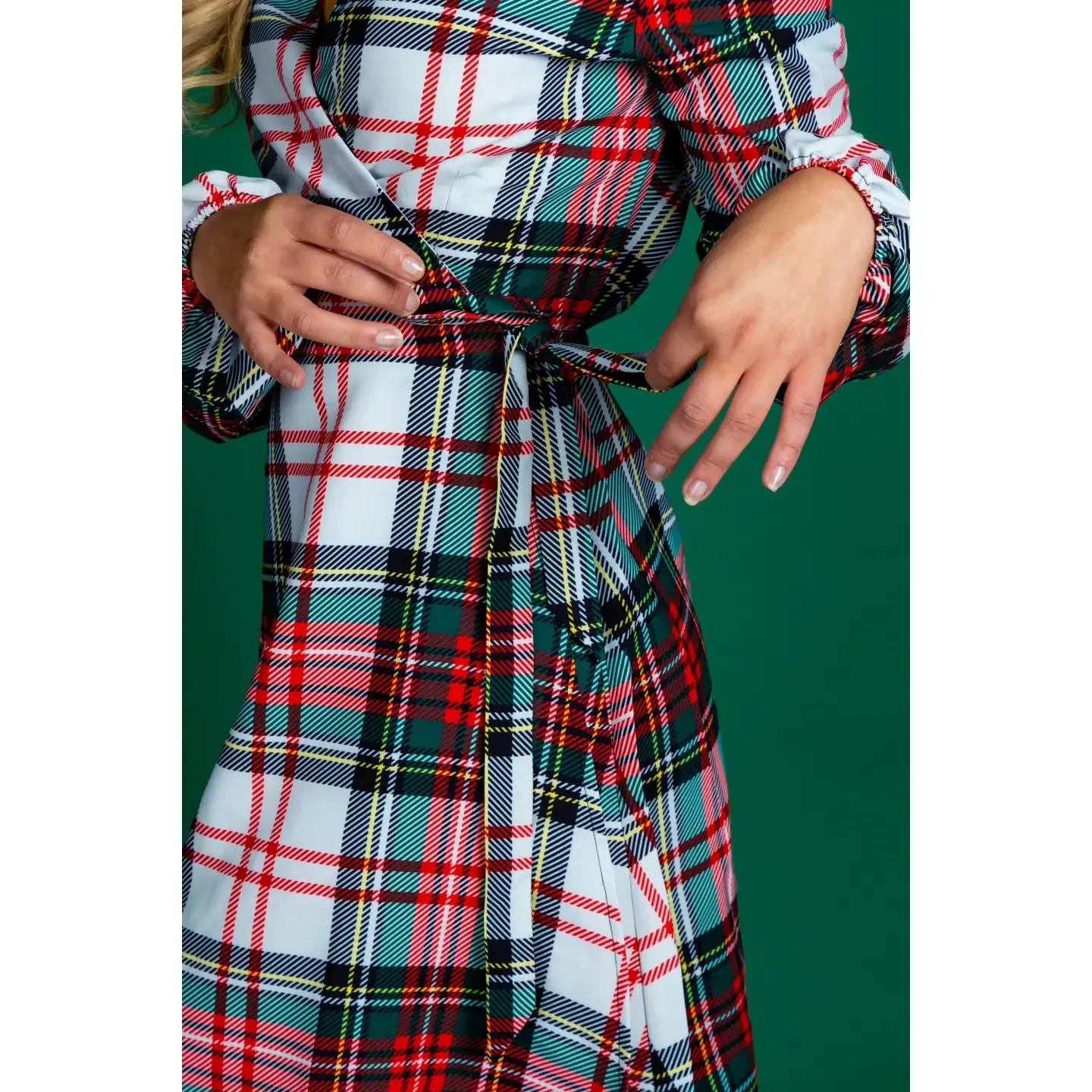 Scotch On The Rocks Plaid Christmas Dress